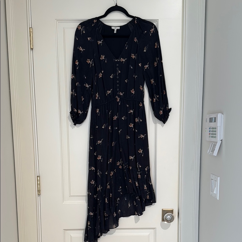 Joie Floral Black Dress